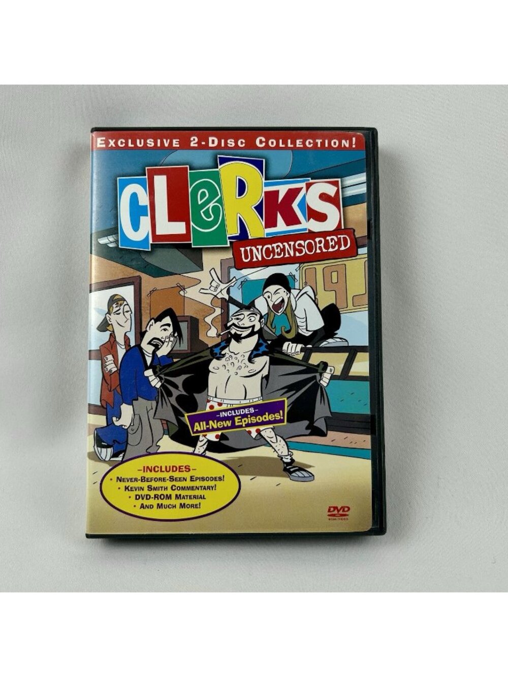 Clerks Uncensored The Animated Series 2-Disc DVD Set Kevin Smith. 1996 Tested